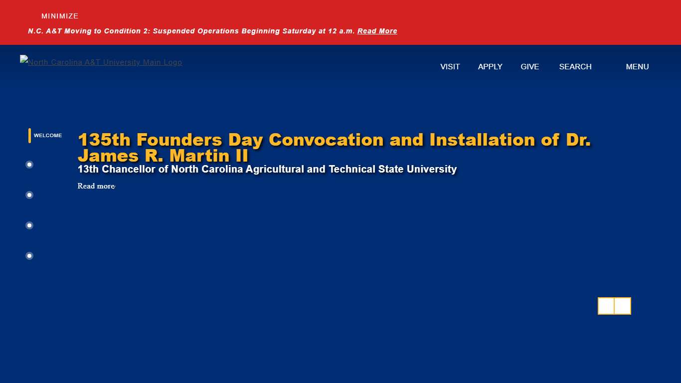 Welcome to North Carolina Agricultural and Technical State University