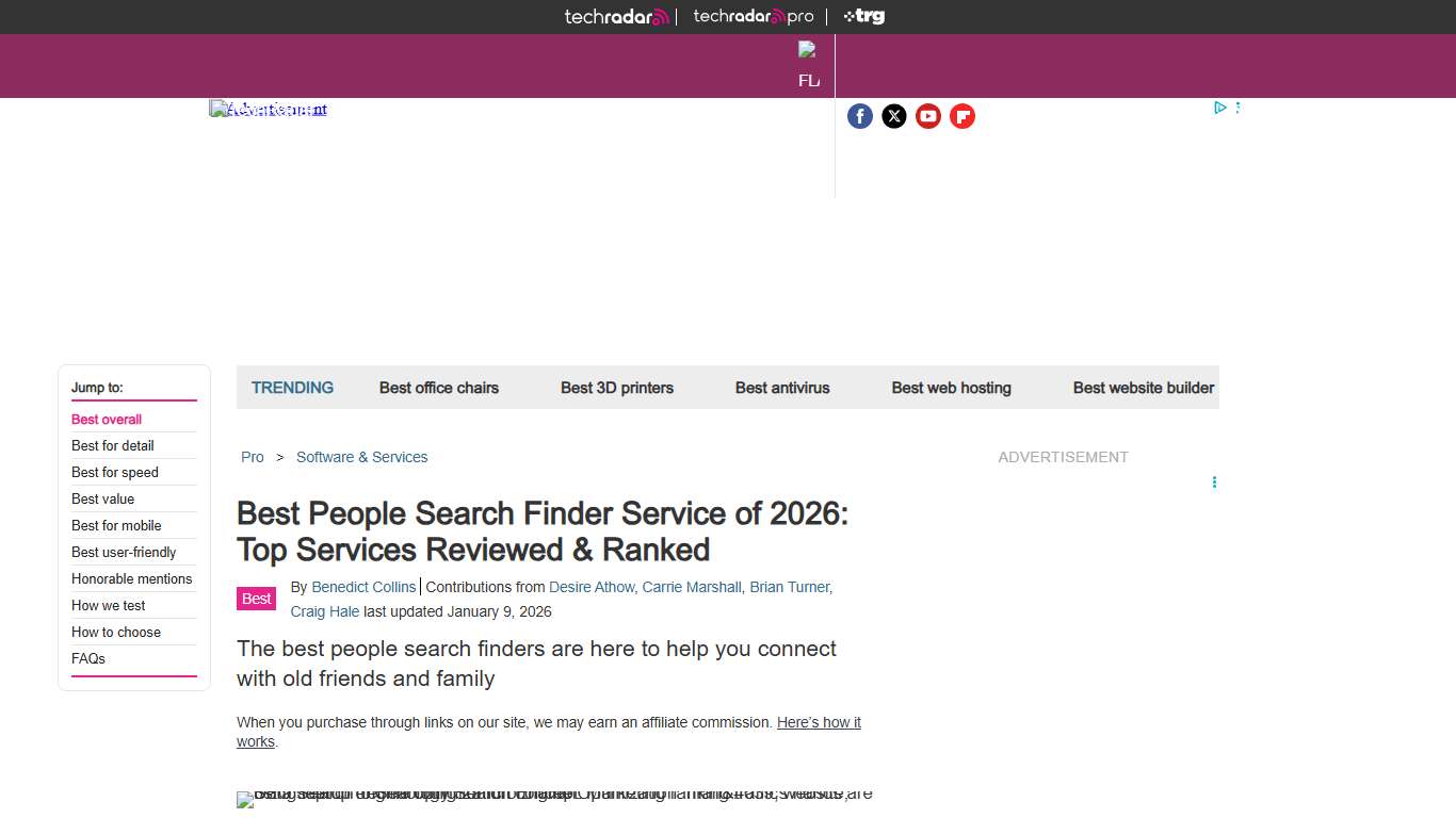 Best people search finder service of 2026: reviewed, ranked and rated TechRadar
